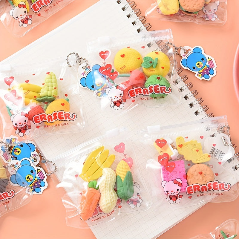 8 Pieces Cute Erasers