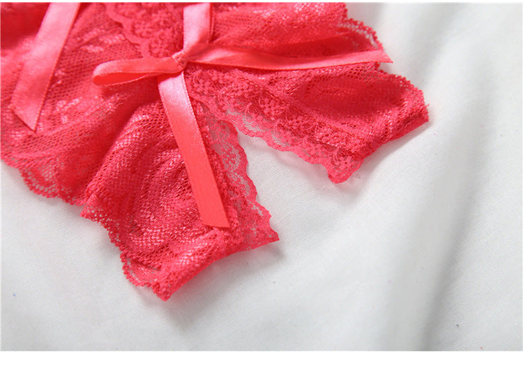 Lace Open Thong