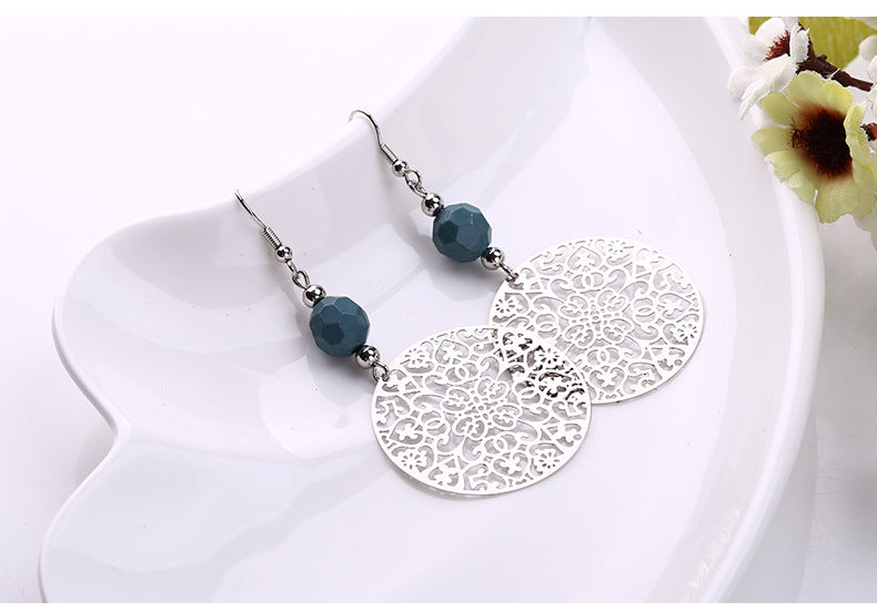 Hollowed-out Circle Earrings