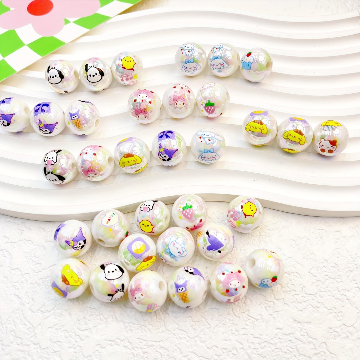 10 pcs Cartoon Beads DIY Bracelet Necklace