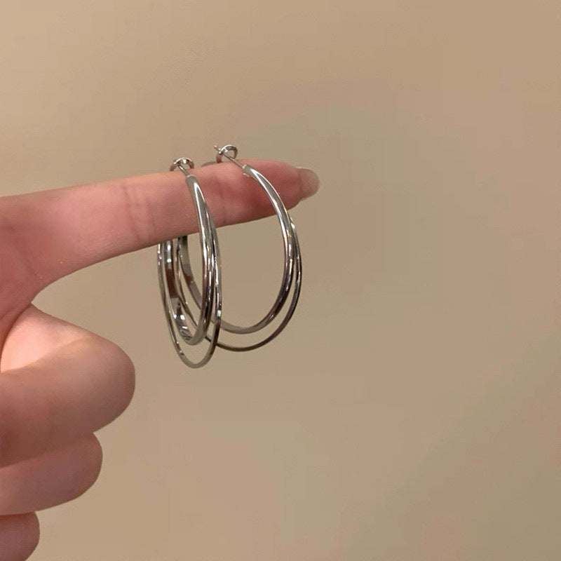 Double Circle Earrings