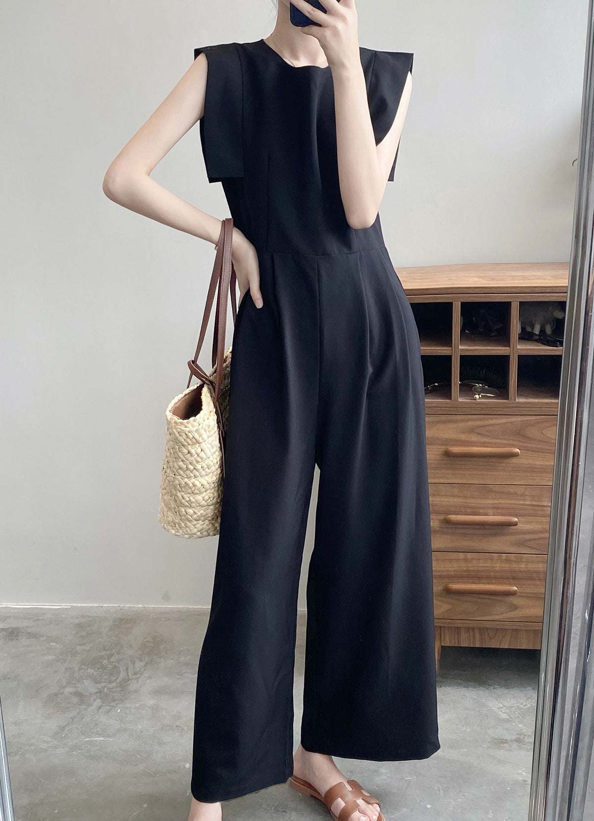 Deep v neck Dots Romper