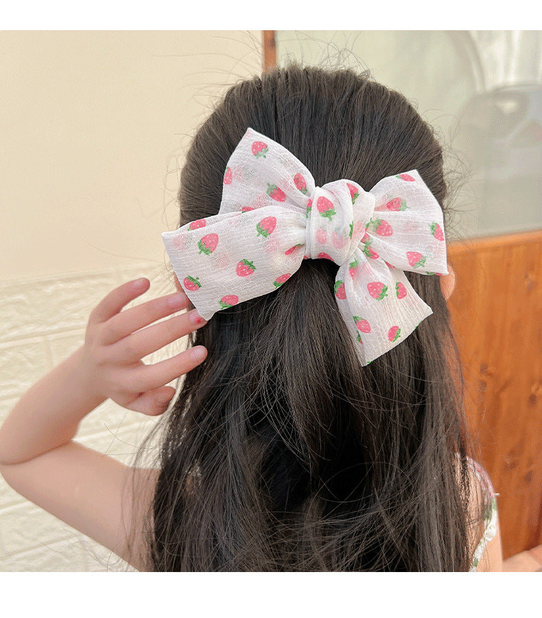 Children's Bow Hair Barrette