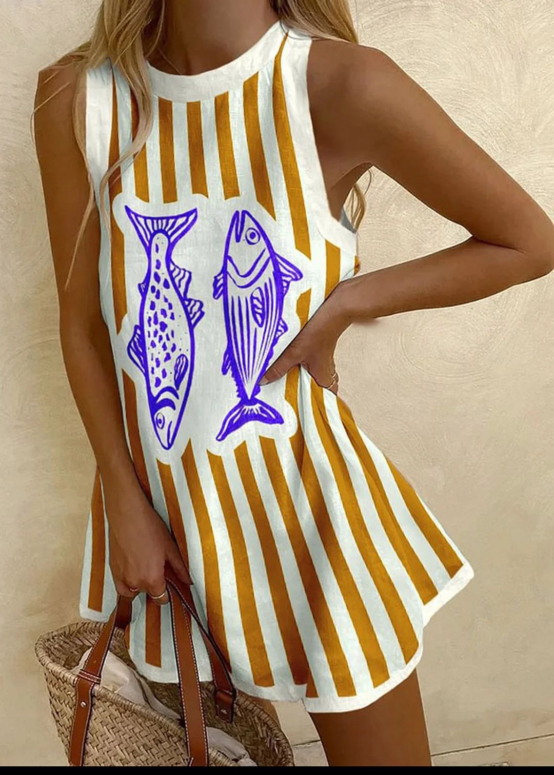 Fish Pattern Sleeveless