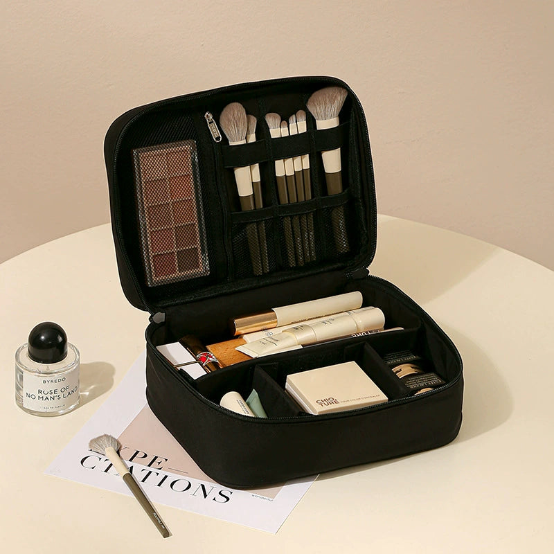 Portable Makeup Bag With Dividers
