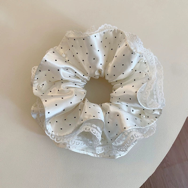 Lace Trim Hollow Out Hair Tie