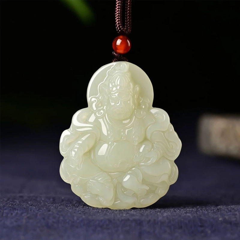 Glass God of Wealth Pendant