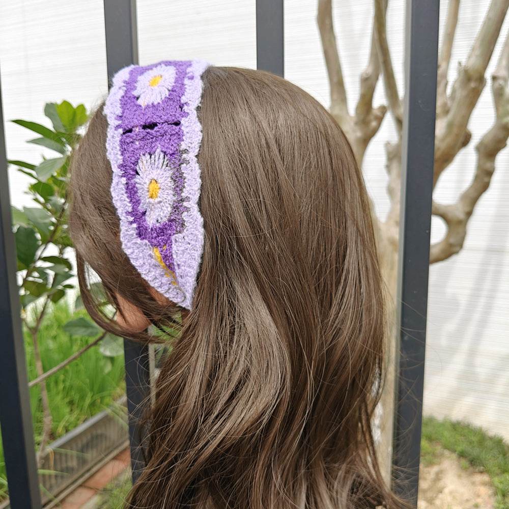 Crocheted Floral Headband