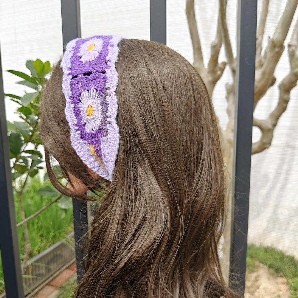 Crocheted Floral Headband