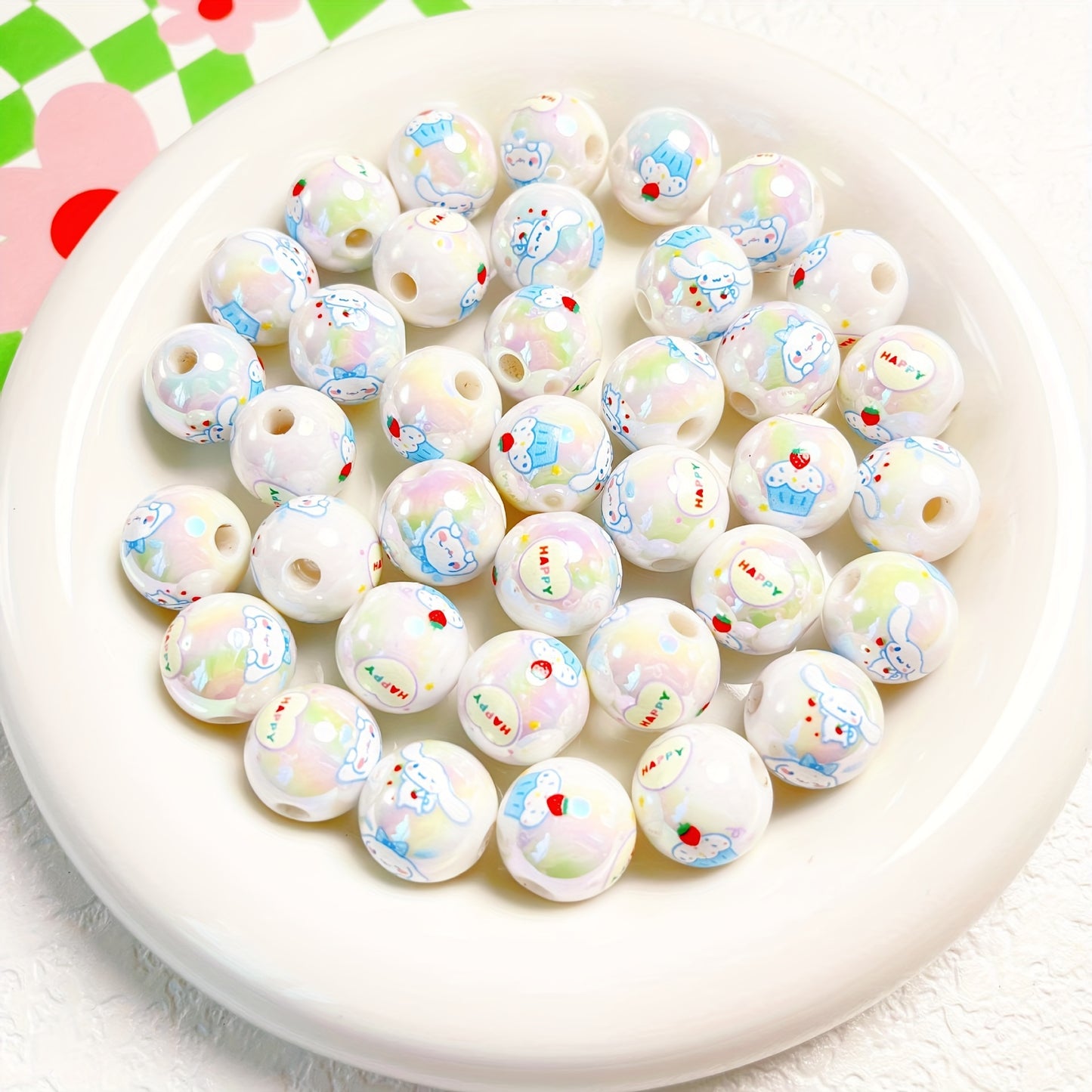 10 pcs Cartoon Beads DIY Bracelet Necklace
