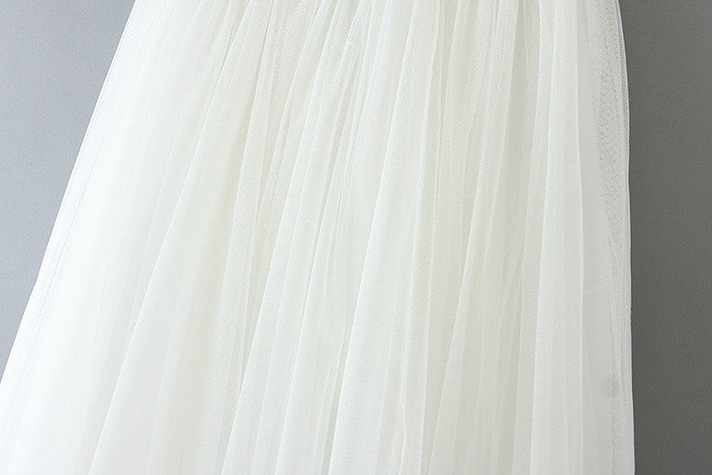 Grenadine Elastic Waist Sweet Skirt