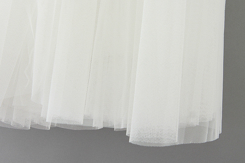 Grenadine Elastic Waist Sweet Skirt