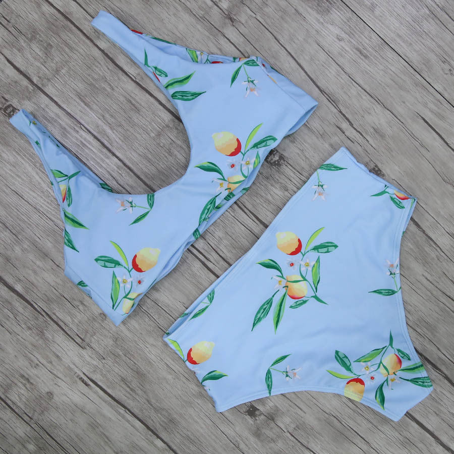 Floral Two Pieces Bikini Set