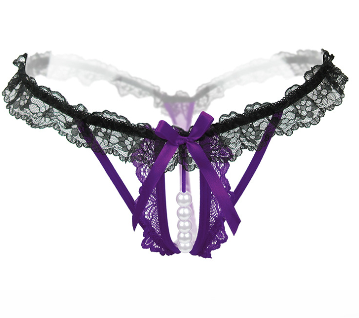 Lace Hollow Out Bead G-string