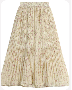 Floral Chiffon Skirt