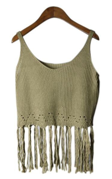 Romoti Tassel Knit Top
