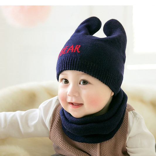 Casual Kids Hats And Scarf