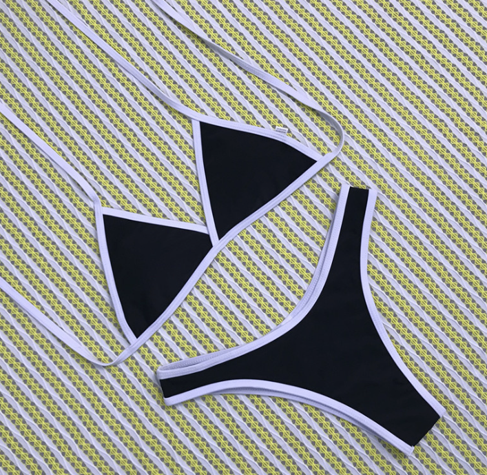 Solid Color Bikini Set
