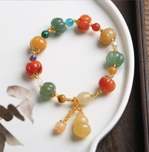 Ethnic Style Pumpkin Beads Bracelet