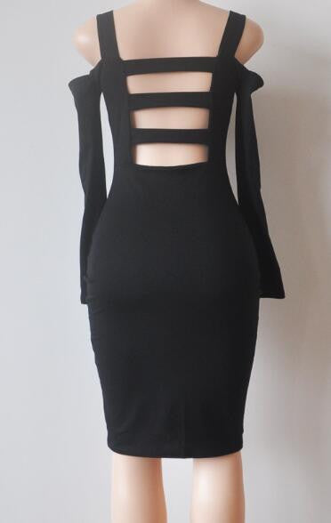 Romoti Got It Off The Shoulder Long Sleeve Dress