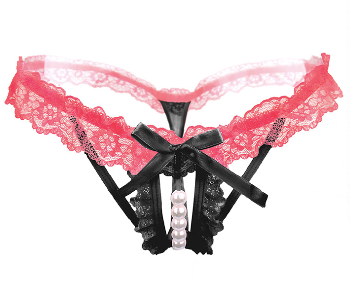Lace Hollow Out Bead G-string