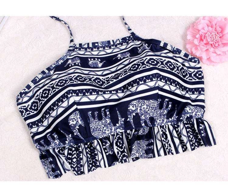 Lace Overall +Shorts +Bikini 4 Pieces Set