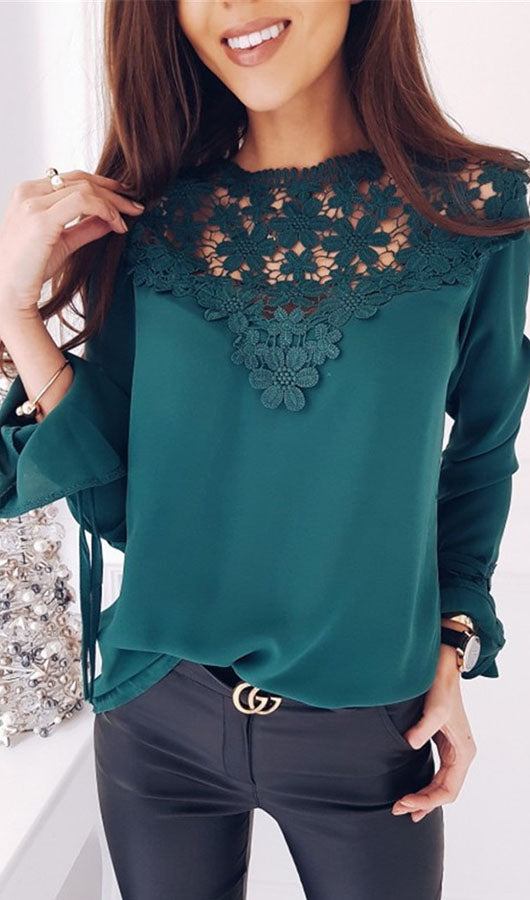 Lace Splicing Top