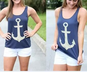 Romoti Anchor Print Tank Top