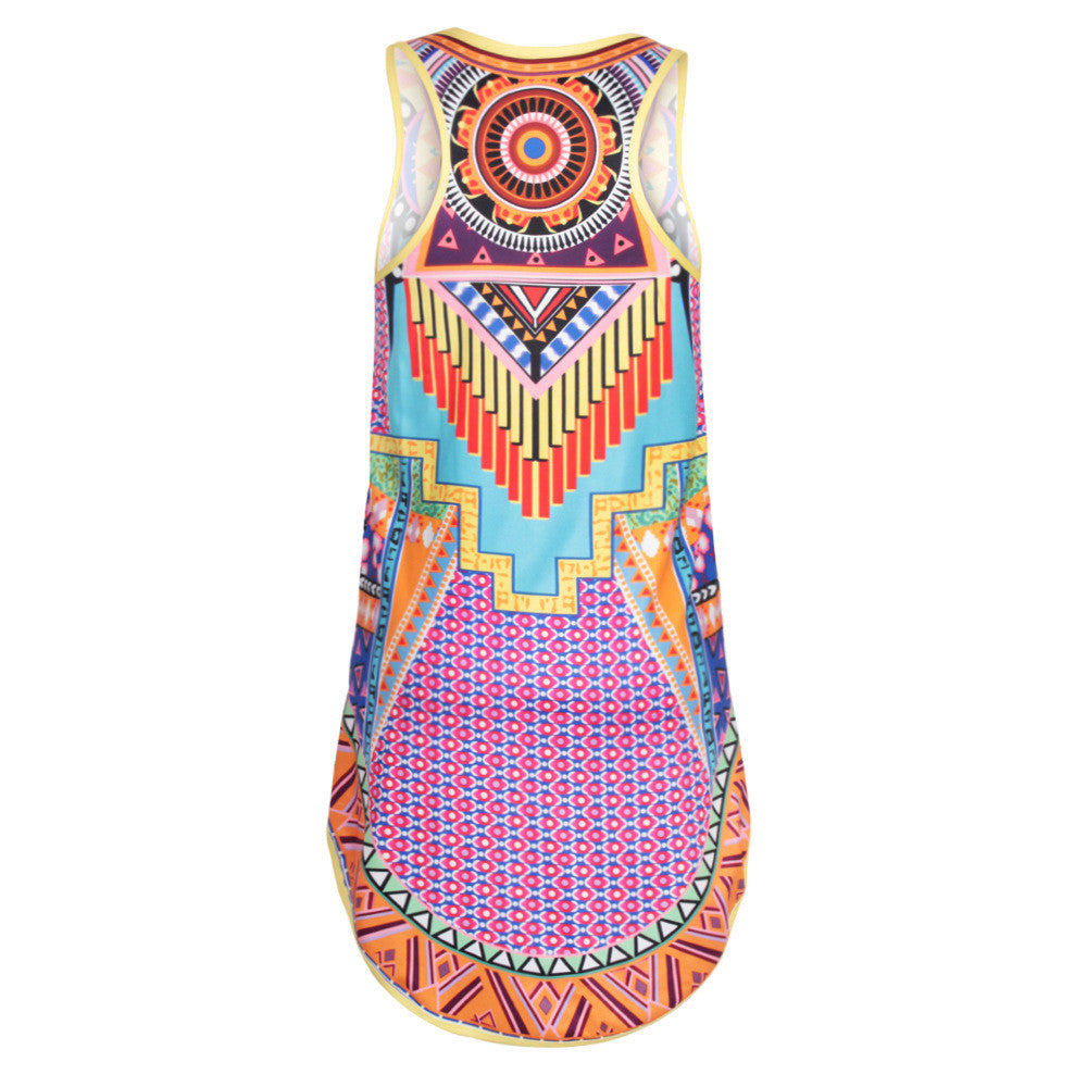 Romoti Bohemian Sleeveless Irregular Blouses