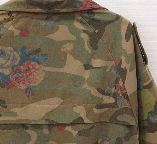 Romoti Catching Feeling Camouflage Floral Coat
