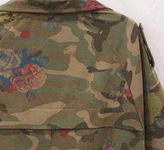 Romoti Catching Feeling Camouflage Floral Coat