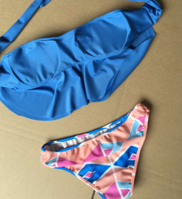 Romoti Coming Around Bandeau Top Bikini Set