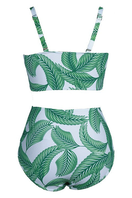 Romoti Coming Around Leaves Bikini Set