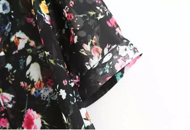 Romoti Follow Your Heart Chiffon Floral Cardigan