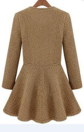 Romoti Give Me A Sign Wool Zipper Coat