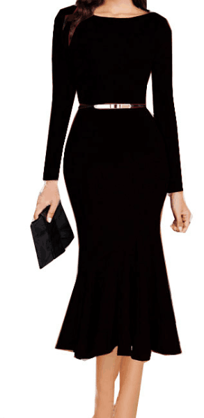 Romoti Good Feeling Fishtail Long Sleeve Dress