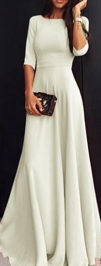 Romoti High Waist Scallop Hem Maxi Dress