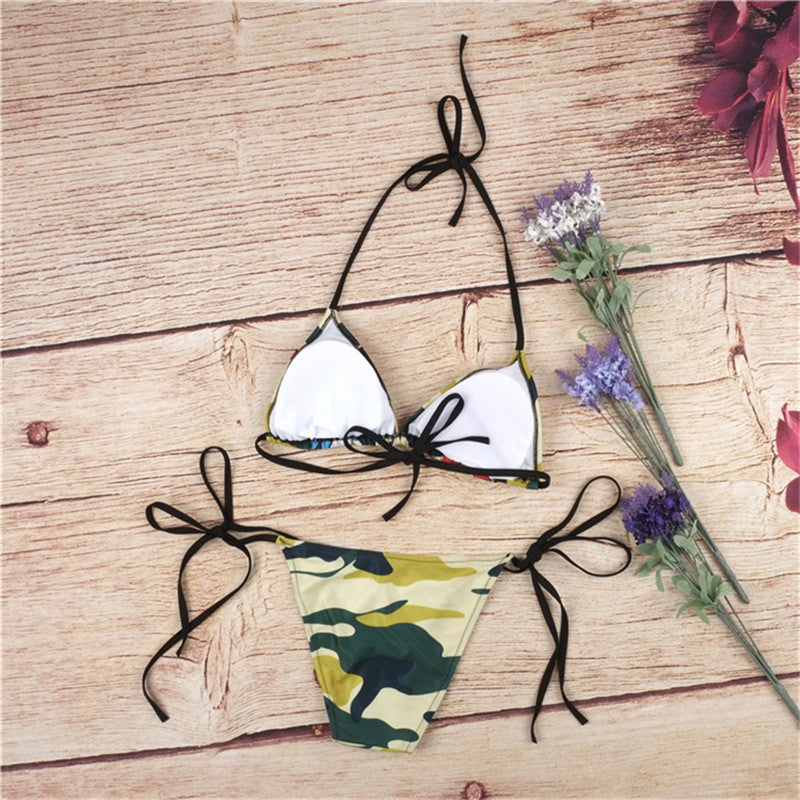Romoti Mickey Mouse Camouflage Bikini Set