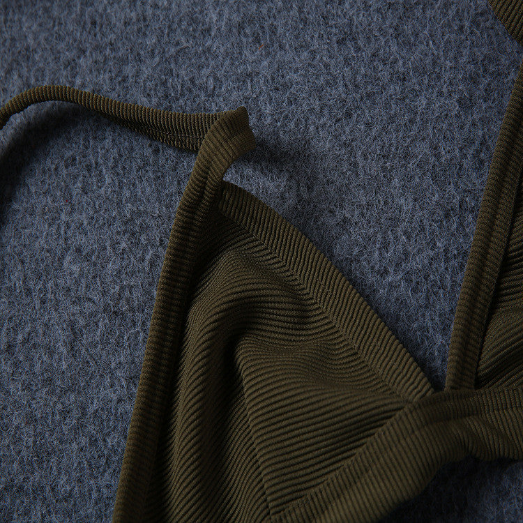 Romoti Navy Green Bikini Set