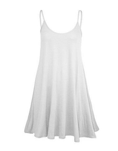 Romoti Simple Way To Spaghetti Straps Mini Dress