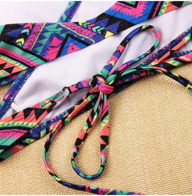 Romoti Something About Retro Front Cross Bikini Set