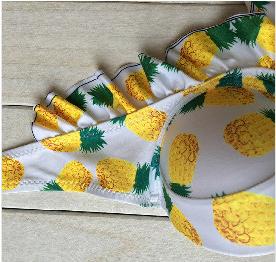 Romoti Summer Morning Pineapple Neck Bikini Set