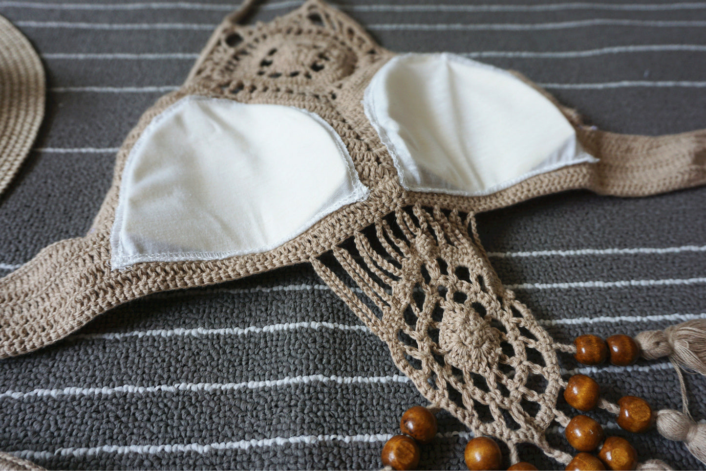 Romoti With You Here Crochet Tassel Bikini Set