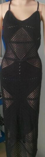 Romoti You Are Here Crochet Hollow Out Long Dress