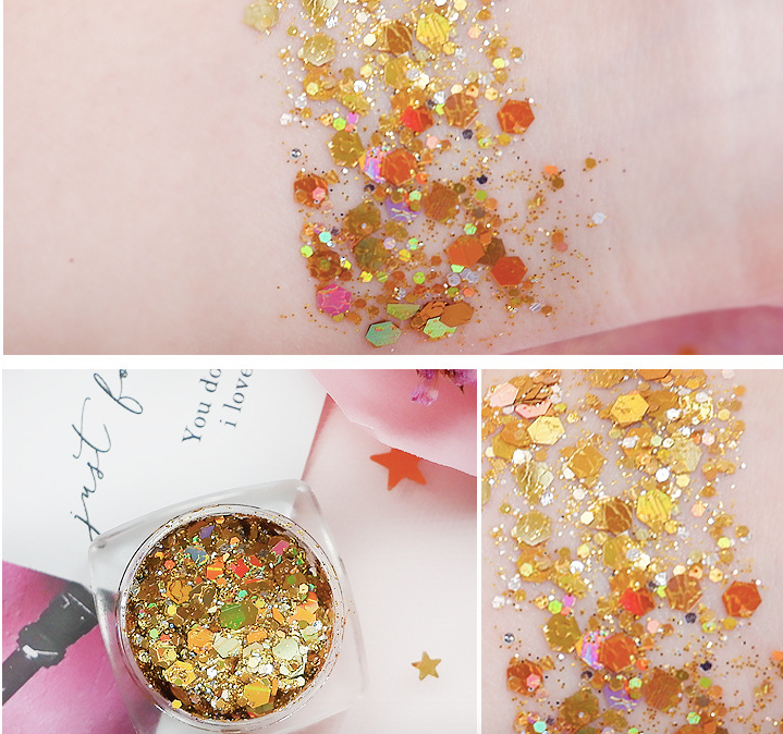 Sequins Eye Shadow Face Body Glitter Paste Gel Shiny