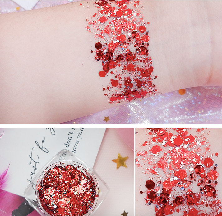 Sequins Eye Shadow Face Body Glitter Paste Gel Shiny