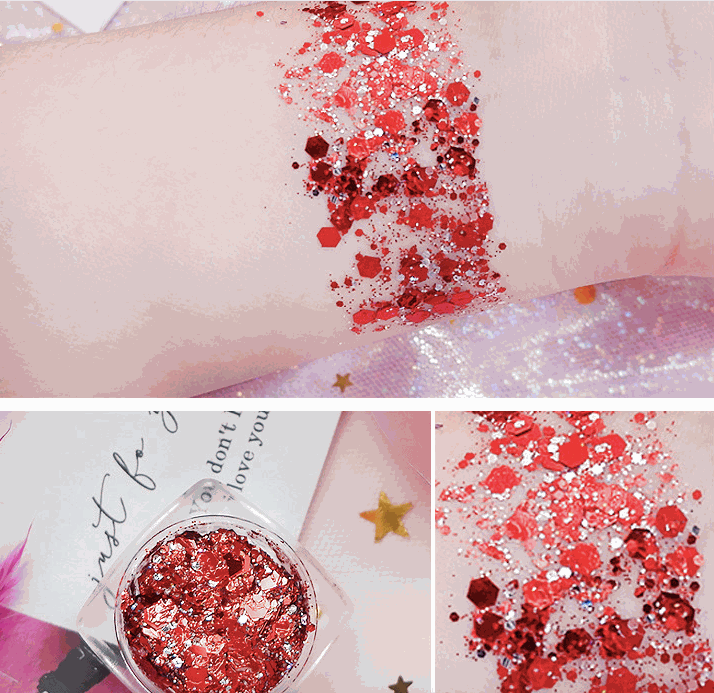 Sequins Eye Shadow Face Body Glitter Paste Gel Shiny