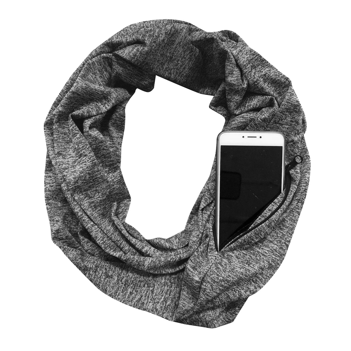 Storage Zipper Pocket Scarf