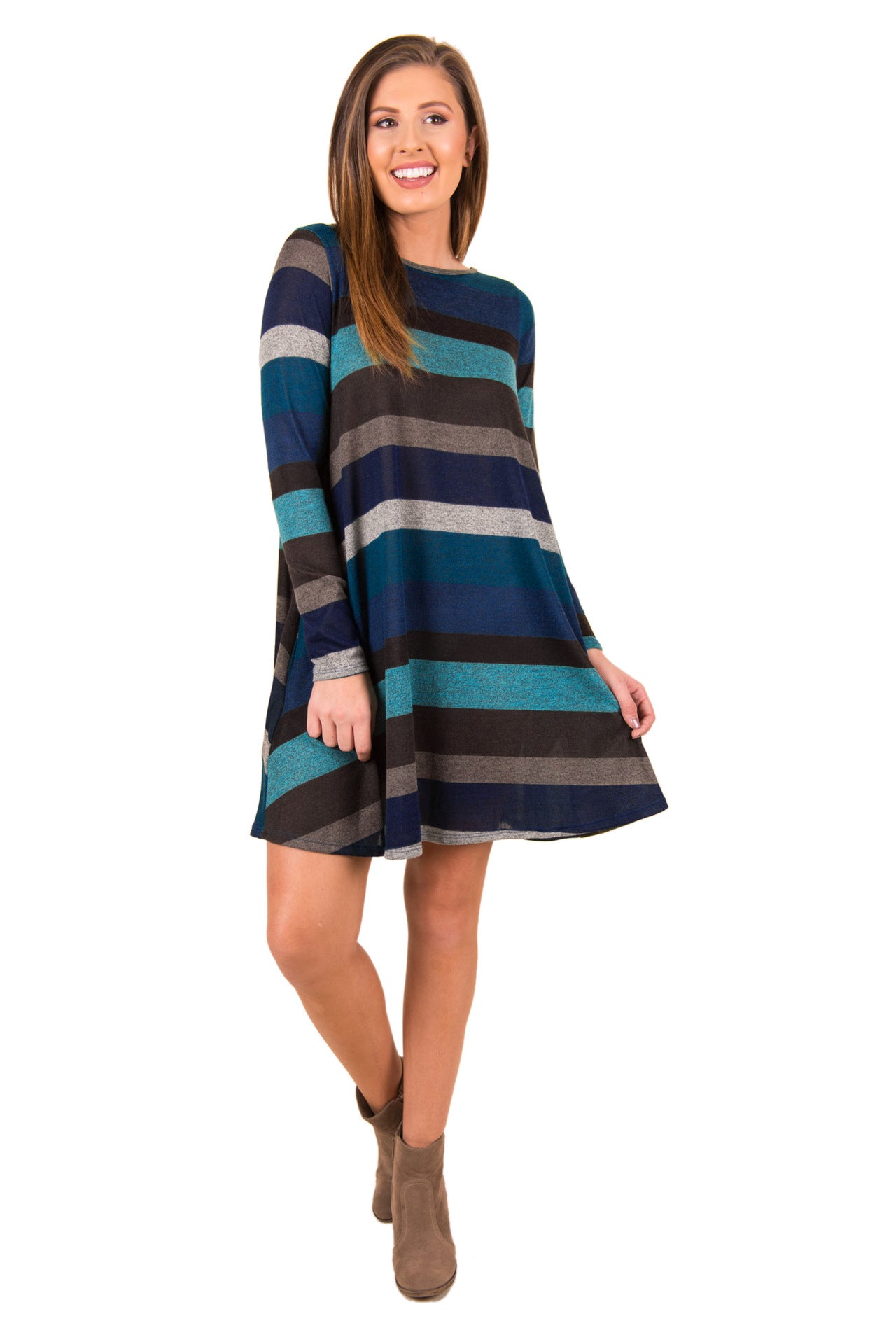 Stripe Casual Dress