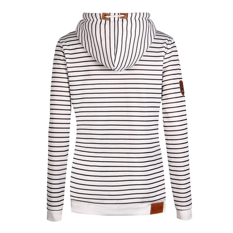 Stripe Hooded Sweatshirt